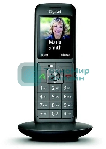 Дополнительная трубка Dect Gigaset CL660HX HSB RUS черный для CL660