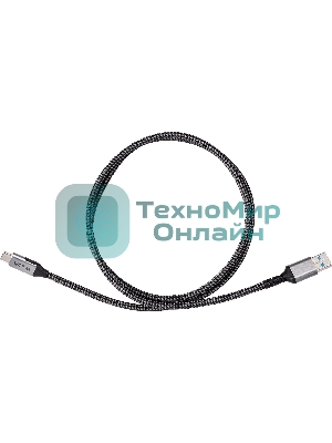 Кабель USB3.2 Gen2, AM->CM, 10Gbs, All Shell 1м VCOM CU401M-1M