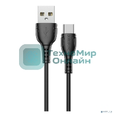 Сетевое зарядное устройство BOROFONE BX51/USB кабель Type-C/1m/3A/черный