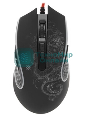 Мышь проводная Defender Venom GM-640L черный, 3200 dpi, USB, кнопки - 8