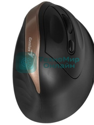 Мышь беспроводная Genius Ergo 8250S черный, 1600 dpi, радиоканал, USB, кнопки - 6