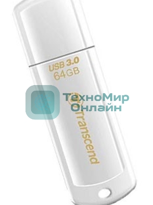 Флешка USB Transcend JetFlash 730 (TS64GJF730), 64Gb, USB 3.0, R/W 80/25, белый