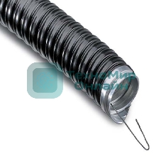 Металлорукав в ПВХ изоляции Rexant МРПИнг-18 (бухта 50 м/уп.) с зондом, черный