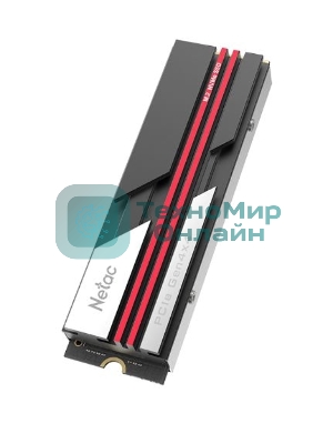 Накопитель SSD Netac NV7000, 2Tb, M.2 2280, PCIe 4.0 x4, NVMe, R/W 7200/6800, с радиатором
