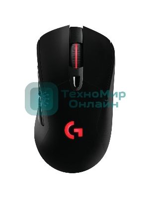 Мышь игровая Logitech G703 Lightspeed черная, сенсор 100-25600dpi (Hero25K), беспроводная 2.4GHz + USB 1,8м, 5 программируемых кнопок + колесо прокрутки, RGB-подсветка, под правую руку