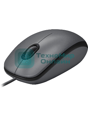 Мышь проводная Logitech M90 черный/серый, 1000 dpi, USB, кнопки - 3