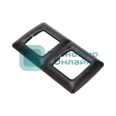 Рамка Kranz 2-я DEA горизонтальная черный металлик