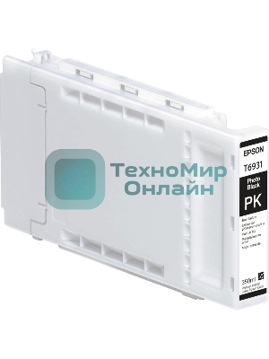 Картридж струйный Epson C13T693100 для SC-T3000/T5000/T7000 UltraChrome XD Photo Black T693100 350 м
