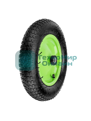 Колесо пневматическое Сибртех 3.25/3-8, длина оси 90мм,подшипник 16мм