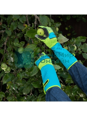 Перчатки садовые Luxe Palisad с удлиненной манжетой, размер 8