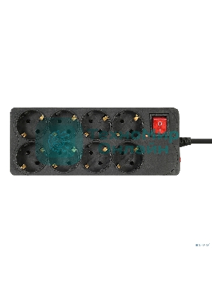 Сетевой фильтр Buro 800SH-1.8-B 1.8 м, 8 розеток, черный, коробка