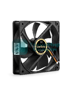 Вентилятор для корпуса ExeGate EX12025B3P черный, 120 мм, 1550 об/мин, 25 дБ, 3 pin