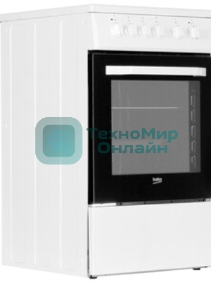 Плита электрическая Beko FFSS57000W белый, конфорок 4 электрических, духовка 60 л, 50 см x 85 см x 60 см