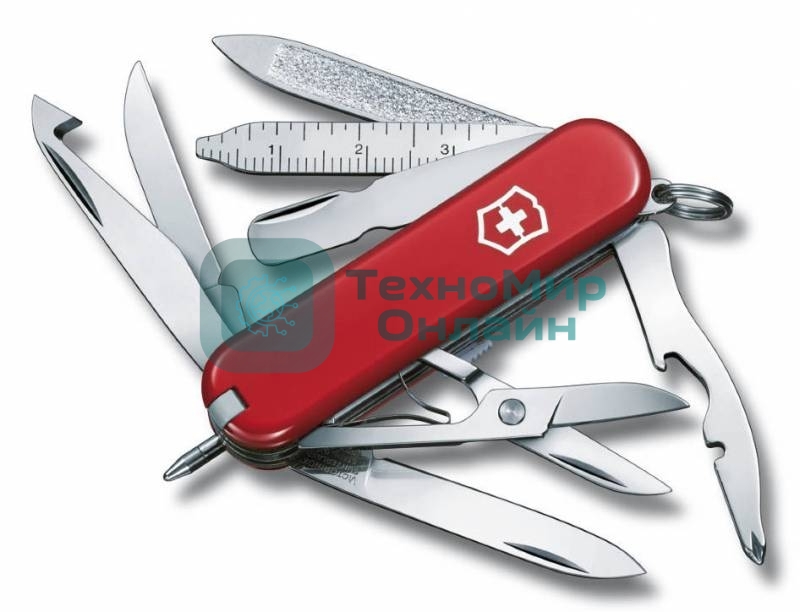 Нож перочинный Victorinox MiniChamp (0.6385) 58мм 17функций красный
