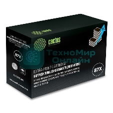 Картридж лазерный Cactus CS-CF287X-MPS черный (24000 стр.) для HP LJ M506dn/M506n/M506x