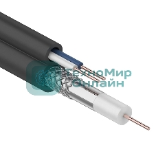 Кабель Rexant ККСВ-П+2х0,5 мм (бухта 100 м) черный