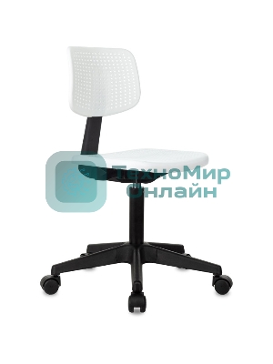 Кресло детское Бюрократ CH 200 белый пластик крестов. пластик