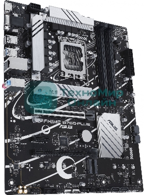 Материнская плата ASUS PRIME B760-PLUS, LGA 1700, Intel B760, 4xDDR5, 4xSATA, 3xM.2, 1xPCIe 4.0 x4, 1xPCIe 5.0 x16, 2xPCIe x1, 1xDP, 1xHDMI, 1xVGA, 2xUSB-A 3.2 Gen 2, 1xUSB-C 3.2 Gen 2x2, 1x 2.5Gb LAN, 3x3.5 мм, 7.1, ATX
