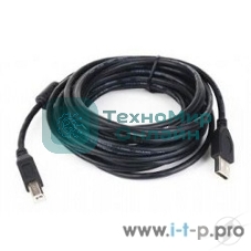 Кабель Gembird USB 2.0 PRO для соед. 3.0м AM/BM позол.конт., фер.кол., пакет