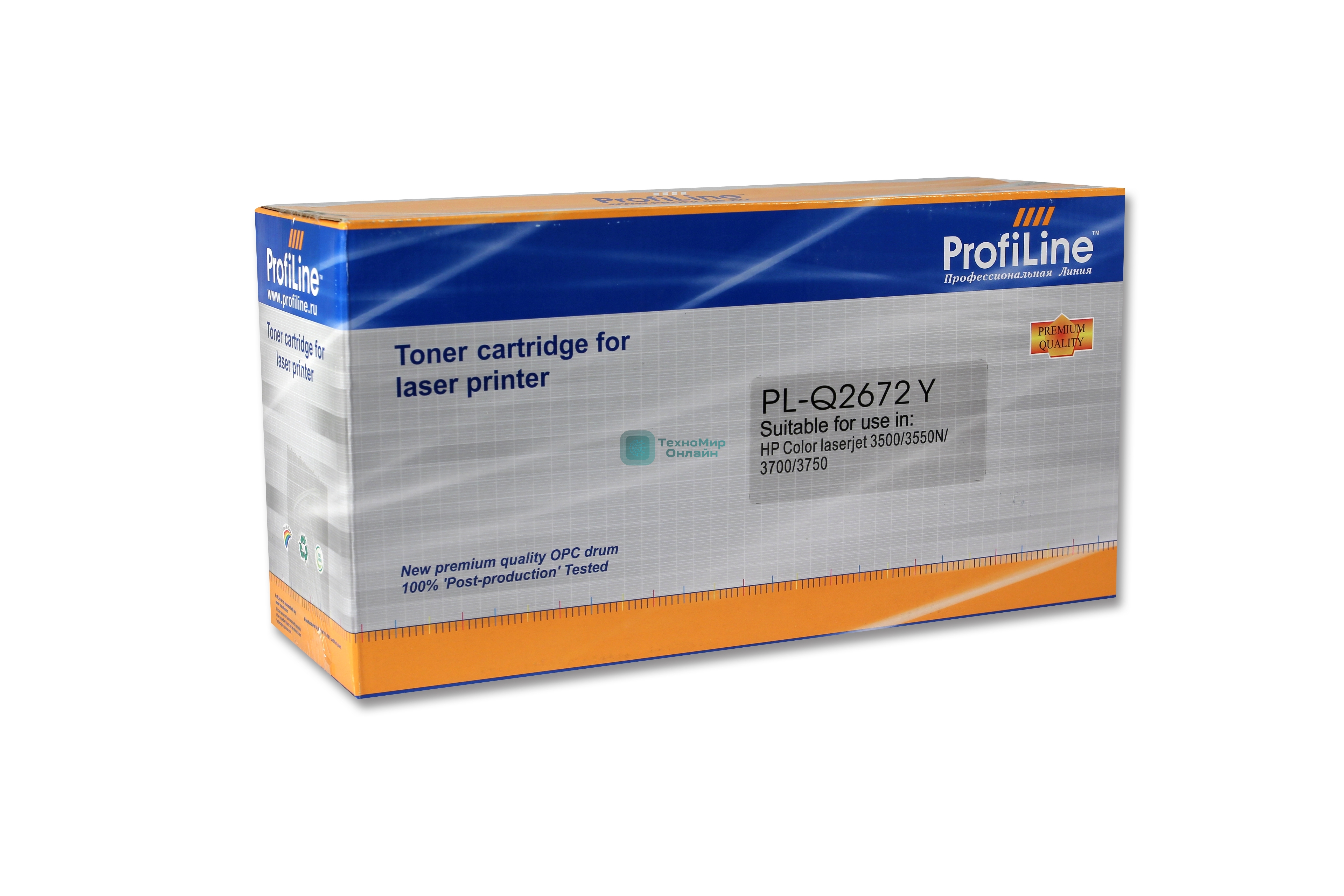 Картридж лазерный ProfiLine PL-Q2672A для принтеров HP CLJ 3500/3500N/3550/3550N Yellow 4000 копий