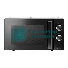 Микроволновая печь Centek CT-1560 черный, 20 л, 700 Вт, переключатели - поворотный механизм