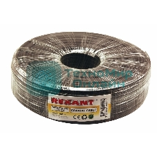 Кабель Rexant ККСВ-П+2х0,5 мм (бухта 100 м) черный