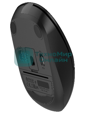 Мышь беспроводная A4Tech Fstyler FB12 черный, 1200 dpi, радиоканал, Bluetooth, USB, кнопки - 3