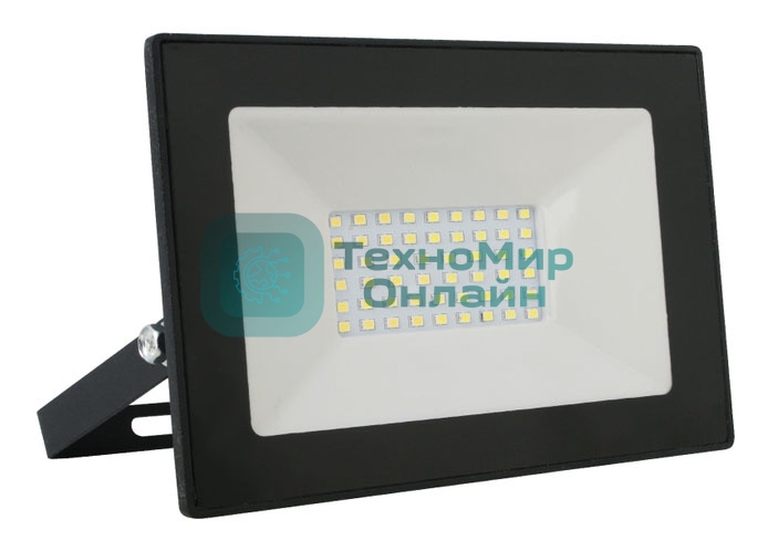 Прожектор уличный Ultraflash LFL-7001 C02 светодиодный 70Вт корп.мет./стек.черный (13328)