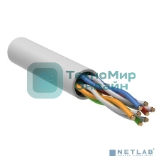 Кабель витая пара U/UTP кат.5e 4х2х24AWG solid LSZH GENERICA белый 305м (м) ITK