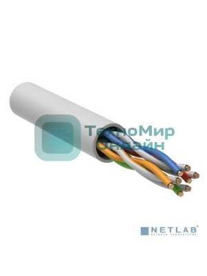 Кабель витая пара U/UTP кат.5e 4х2х24AWG solid LSZH GENERICA белый 305м (м) ITK