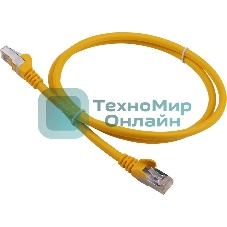 Патч-корд Lanmaster LAN-PC45/S6A-5.0-YL FTP RJ-45 вил.-вилка RJ-45 кат.6A 5м желтый LSZH (уп.:1шт)