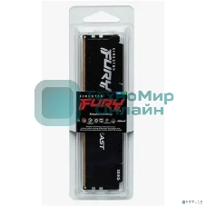 Оперативная память Kingston Fury Beast, DDR5, 32GB (1x32GB), 6000 MHz, CL36, с радиатором, черный