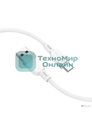 Дата-кабель USB 3.0A 60W для Type-C Type-C Hoco X109 силикон 1м (White)