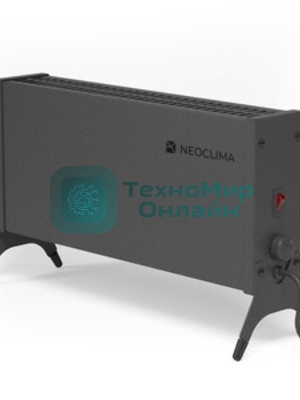 Конвектор электрический Neoclima Nano 1500B черный, 1500 Вт, 20 м2, термостат