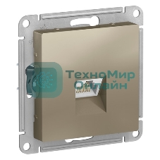 Механизм розетки компьютерной AtlasDesign RJ45 шампань SchE ATN000583