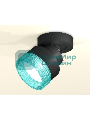 Светильник Ambrella Light XM8102043 SBK/BL черный песок/голубой GX53 (A2229, A2106, C8102, N8488)