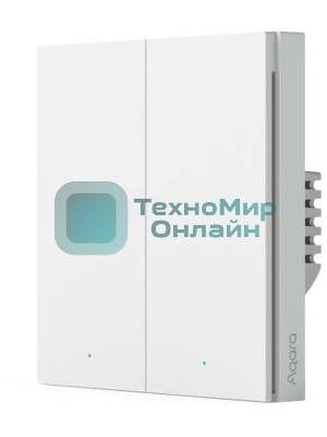 Выключатель умный Aqara Smart wall switch H1 (with neutral, double rocker) WS-EUK04