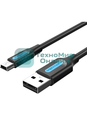 Кабель Vention USB 2.0 AM/mini B 5pin - 1м