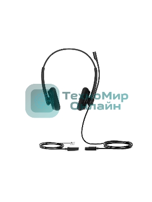 Гарнитура проводная YEALINK YHS34 Lite Dual Дуо, Проводная, HD звук, QD, RJ9, шт