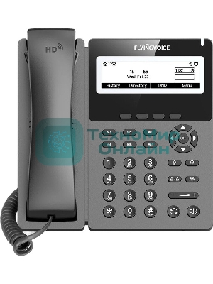 Телефон IP Flyingvoice P22G серый (упак.:1шт)