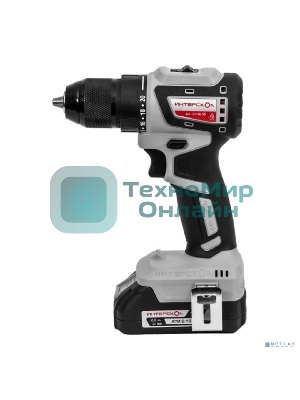 Дрель-шуруповерт ИНТЕРСКОЛ ДА-13/18В 50, 18 В, 2 Ач, 50 Нм, бесщеточный