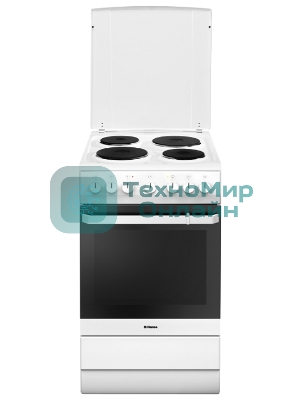 Плита электрическая Hansa FCEW54120 белый, конфорок 4 шт, духовка 62 л, 50 см x 85 см x 60 см