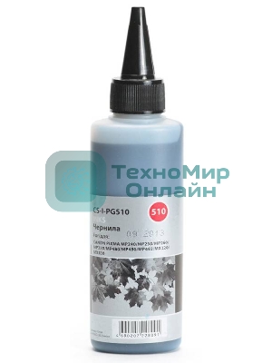 Чернила Cactus CS-I-PG510 черный (100мл) Canon PIXMA MP240/MP250/MP260/MP270/MP480