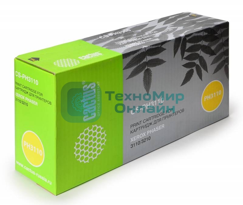 Картридж лазерный Cactus CS-PH3110 (109R00639) черный (1000 стр.) для Xerox 3110/3210