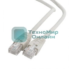 Патч-корд UTP Cablexpert PP6U-10M cat.6, 10м, литой, многожильный, серый