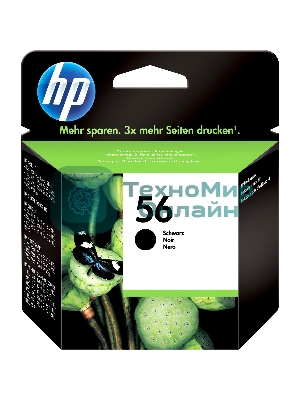 Картридж струйный HP №56 C6656AE черный для HP PCS 2100/DJ 5550/450/PS 7150/7350/7550 (520 стр.)
