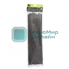 Хомуты Сибртех, 370 х 3,6 мм, пластиковые, черные, 100 шт.