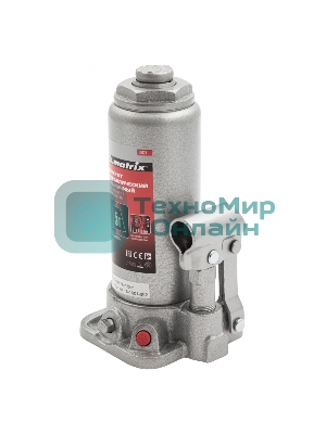 Домкрат Matrix гидравлический бутылочный 5 т h подъема 216–413мм master