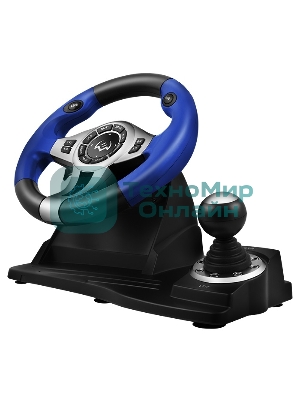 Руль черный SVEN GC-W600 (виброотдача, педали, джойстик, 12 кн., USB)