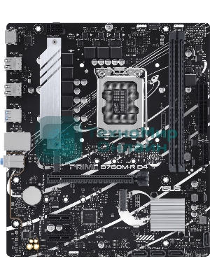 Материнская плата ASUS PRIME B760M-R D4, LGA 1700, Intel B760, 2xDDR4, 4xSATA, 2xM.2, 1xPCIe 4.0 x16, 1xPCIe x1, 1xHDMI, 1x 2.5Gb LAN, 4xUSB-A 2.0, 4xUSB-A 3.2 Gen 1, 3x3.5 мм, 7.1, mATX
